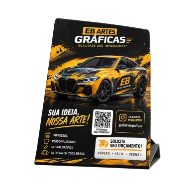 Display promocional da EB Artes Gráficas